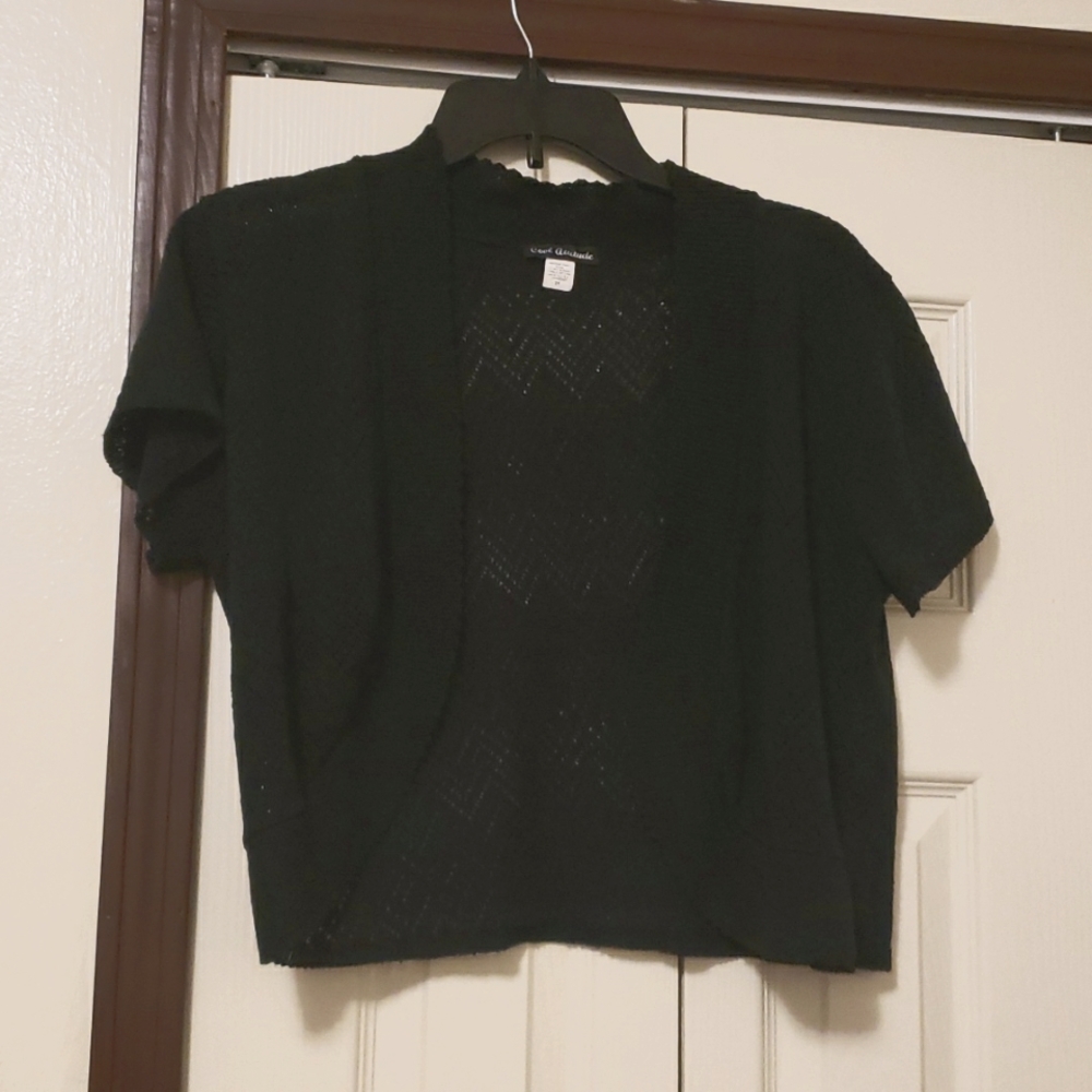 Chevron knit shrug